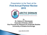 Presentation to the Team at the First Annual Partner Review 2015