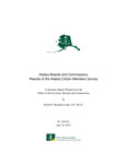 Alaska Boards and Commissions: Results of the Alaska Citizen Members Survey by Kristin S. Knudsen