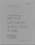 Three Year Summary of Investment, Cost and Income for Dairy Farms in Alaska by A. Dale Saunders, H.P. Gazaway, and C.F. Marsh