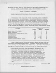 FORAGE PLANTS, SOILS, AND GENERAL GRAZING CONDITIONS ON UMNAK, KODIAK AND OTHER AREAS IN SOUTHERN ALASKA by James G. Dickson