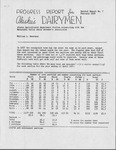 Progress Report for Alaska's Dairymen by William J. Sweetman