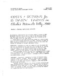 Costs & Returns for 15 Dairy Farms in Alaska's Matanuska Valley, 1960 by Charles L. Welling