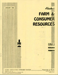 Alaska's Farm & Consumer Resources: 1963 by N/A N/A