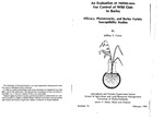 An Evaluation of Herbicides for Control of Wild Oats in Barley: Efficacy, Phytotoxicity, and Barley Variety Susceptibility Studies by Jeffrey S. Conn