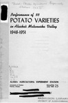 Performance of Fifty-Five Potato Varieties in Alaska's Matanuska Valley. by M. F. Babb and C. H. Dearborn