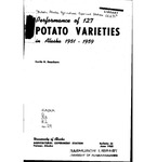 Performance of 127 Potato Varieties in Alaska, 1951-1959 by Curtis H. Dearborn