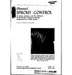 Chemical Sprout Control of Alaska Potatoes. by Curtis H. Dearborn