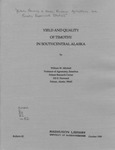 Yield and Quality of Timothy in Southcentral Alaska by William W. Mitchell