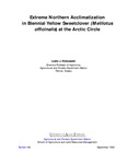 Extreme Northern Acclimatization in Biennial Yellow Sweetclover (Melilotus officinalis) at the Arctic Circle by Leslie J. Klebesadel