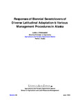Responses of Biennial Sweetclovers of Diverse Latitudinal Adaptation to Various Management Procedures in Alaska by Leslie J. Klebesadel