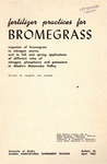 Fertilizer Practices for Bromegrass by Winston M. Laughlin