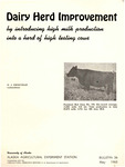 Dairy Herd Improvement by W. J. Sweetman