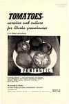 Tomatoes: Varieties and Culture for Alaska Greenhouses by D. H. Dinkel