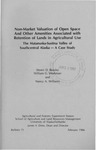 Non-Market Valuation of Open Space and Other Amenities Associated with Retention of Lands in Agricultural Use by Steven D. Beasley, William G. Workman, and Nancy A. Williams
