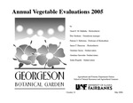 Annual Vegetable Evaluations 2005 by Grant E. Matheke, Etta Gardener, Patricia S. Holloway, Janice T. Hanscom, Gretchen Garcia, Gretchen Garroutte, and Justin Hogrefe