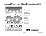 Annual Flowering Plant Evaluations 2005 by Patricia S. Holloway, Etta Gardiner, Grant EM Matheke, Jan Hanscom, Eileen Van Wyhe, and Victoria Hill