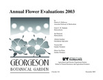 Annual Flower Evaluations 2003 by Patricia S. Holloway, Grant E. Matheke, Jan Hanscom, Alfreda Gardiner, Victoria Hill, and Eileen Van Wyhe
