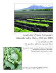 Head Lettuce Variety Performance - Matanuska Valley, Alaska, 2000 and 2001 by Roseann H. Leiner