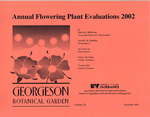 Annual Flowering Plant Evaluations 2002 by Patricia S. Holloway, Grant E. Matheke, Jan Hanscom, Eileen Van Wyhe, and Victoria Hill