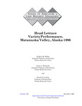 Head Lettuce Variety Performance - Matanuska Valley, Alaska 1996 by Stephen M. Dofing, James L. Walworth, and Donald E. Carling