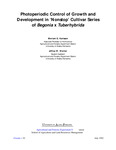 Photoperiodic Control of Growth and Development in ‘Nonstop’ Cultivar Series of Begonia x Tuberhybrida by Meriam G. Karlsson and Jeffrey W. Werner