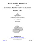 Potato Variety Performance and Commercial Potato Crop Data Summary, Alaska 1991 by D. E. Carling, Wayne Vandre, P. C. Westphale, and Mary Comeau