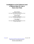 Investigation on the Optimum Level of Salmon Meal for Use in Dairy Cow Diets by Paul M. Windschitl, Kirsten M. Randall, and Don J. Brainard