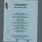 THE ROLE OF IRRADIATION IN FOOD PROCESSING: CAN IT BENEFIT ALASKA? by Ruthann B. Swanson, Carol E. Lewis, Charlotte I. Hok, Debendra K. Das, John P. Zarling, William G. Workman, and Robert R. Logan