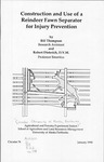 Construction and Use of a Reindeer Fawn Separator for Injury Prevention by Bill Thompson and Robert Dieterich