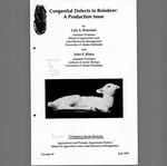 Congenital Defects in Reindeer: A Production Issue by Lyle A. Renecker and John E. Blake