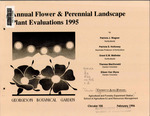 Annual Flower & Perennial Landscape Plant Evaluations 1995 by Patricia J. Wagner, Patricia S. Holloway, Grant E.M. Matheke, Theresa MacDonald, and Eileen Van Wyne