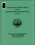 A Fiscal Summary of Research Projects with the Agricultural Experiment Station: FY1985 by James V. Drew