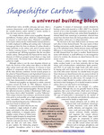Shapeshifter carbon - a universal building block by Doreen Fitzgerald