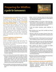 Preparing for Wildfires: a guide for homeowners by N/A N/A