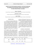 Effects of Potassium Source and Secondary Nutrients on Potato Yield and Quality in Southcentral Alaska. by James L. Walworth, Raymond G. Gavlak, and June E. Muniz