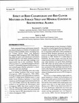 Effect of Reed Canarygrass and Red Clover Mixtures on Forage Yield and Mineral Content in Southcentral Alaska by Raymond G. Gavlak and Beth A. Hall