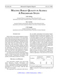 MALTING BARLEY QUALITY IN ALASKA: A PRELIMINARY STUDY by S.M. Dofing, R.G. Gavlak, and C.W. Knight