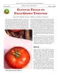 Cultivar Trials on Field-Grown Tomatoes by Grant E.M. Matheke, Patricia S. Holloway, and Janice T. Hanscom