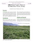 2005 Potato Variety Trials in the Matanuska Valley, Alaska by J. Smeenk, R. Leiner, and G. Terry