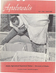 Agroborealis, Vol. 01, No. 1 (April 1969) by Alaska Agricultural Experiment Station