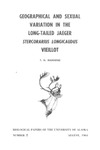 Geographical and Sexual Variation in the Long-Tailed Jaeger Stercorarius Longicaudus Vieillot by T. H. Manning