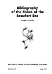 Bibliography of the Fishes of the Beaufort Sea by Wilma E. Pfeifer