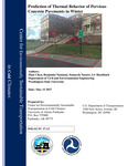 Prediction of Thermal Behavior of Pervious Concrete Pavements in Winter by Zhao Chen, Benjamin Nantasai, Somayeh Nassiri, and Liv Haselbach