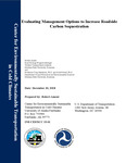 Evaluating Management Options to Increase Roadside Carbon Sequestration by Robert Ament, Tony Hartshorn, and Scott Powell