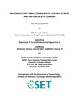 Reaching Out to Tribal Communities: Lessons Learned and Approaches to Consider by Rula Awwad-Rafferty, Kevin Chang, and Helen Brown