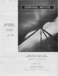 Auroral Index for College, Alaska Derived from All-Sky camera Photographs, September 1957- December 1958 by Helen M. Tryon