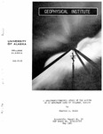 A Spectrophotometric study of the aurora of 27 November 1959 at College, Alaska by Charles S. Deehr