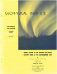 Hourly values of the auroral electrojet activity index AE for July-December 1957 by T. Neil Davis, Carol Echols, and Y. S. Wong