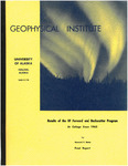 Results of the HF forward and backscatter program at College since 1963 by Howard F. Bates