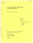 Utilization of geothermal energy resources in rural Alaskan communities : a feasibility and planning study by Robert B. Forbes, L. Leonard, D. H. Dinkel, L. D. Gedney, D. VanWormer, and Jurgen Kienle